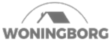 Logo Woningborg in zwart wit
