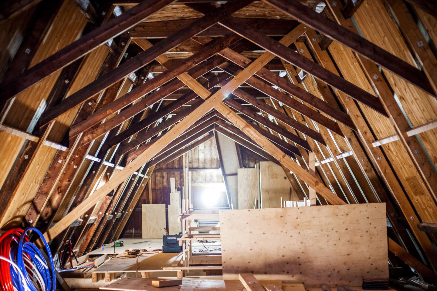 Houten constructie monumentale woning