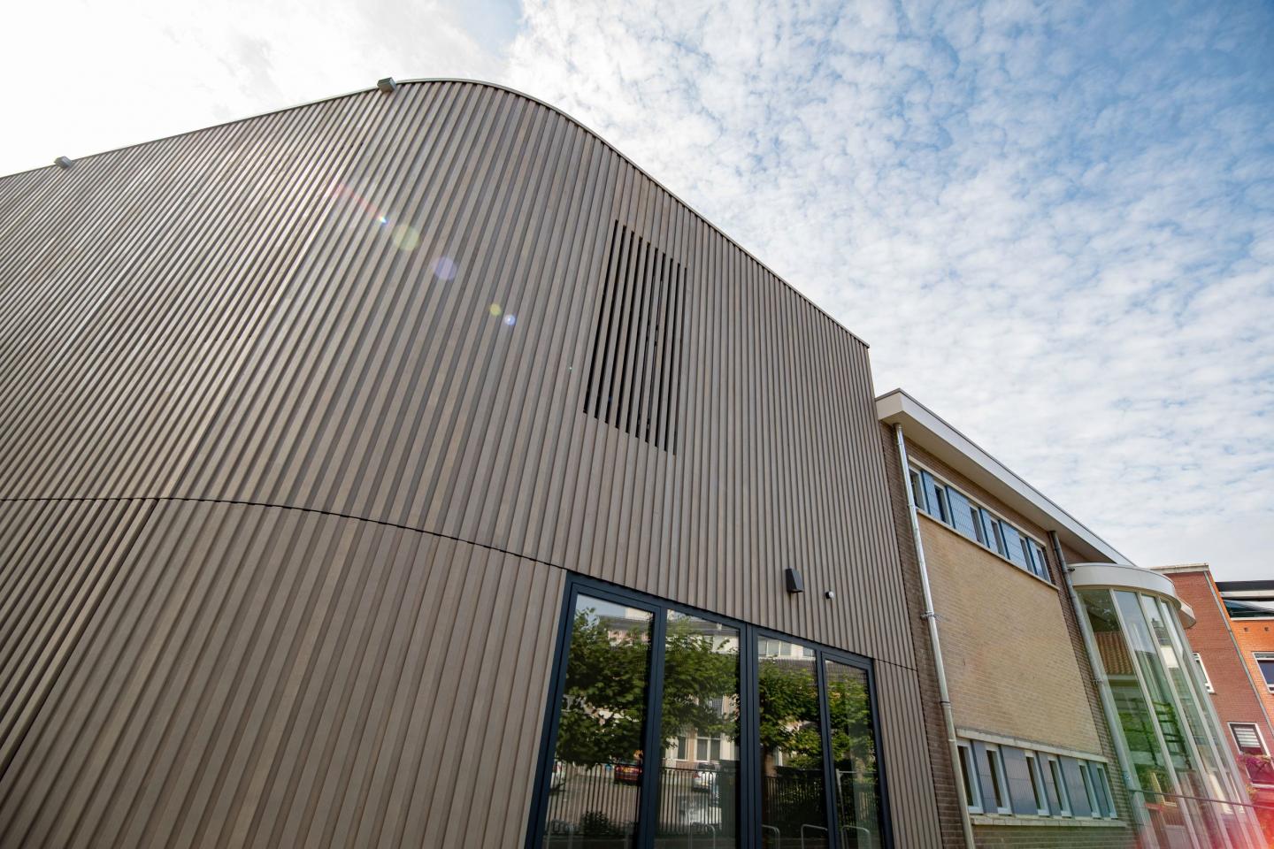 Ronde hoek in nieuwbouw OBS Oldenije